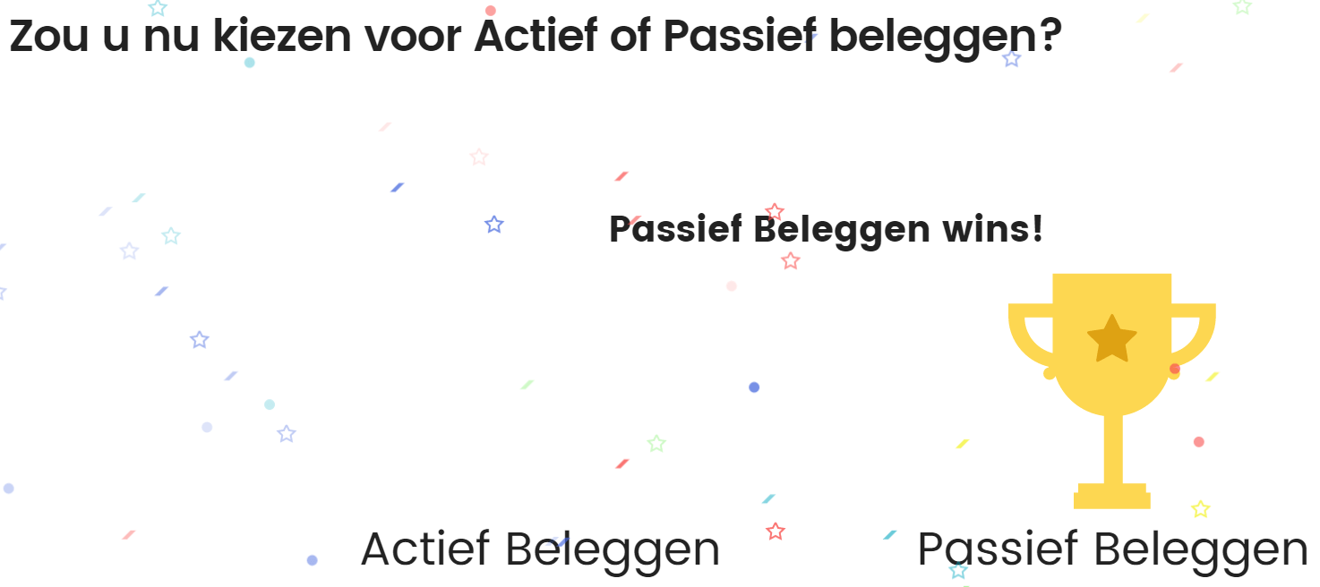 afb 7 actief of passief beleggen wie is de winnaaar